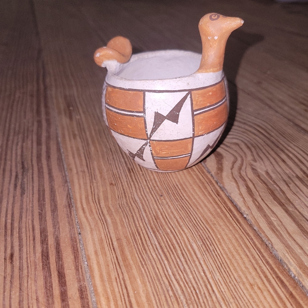 Vintage Acoma Bird Bowl